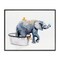 Stupell Industries Elephant & Rubber Duck Bath Framed Giclee Art